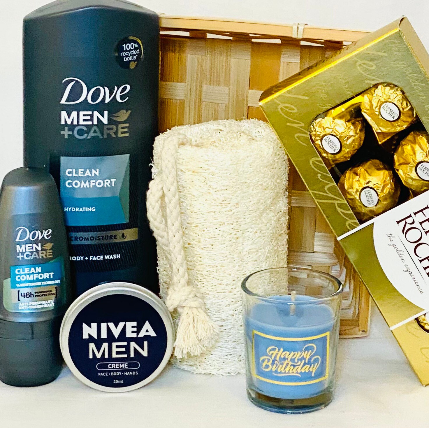 Mens birthday gift hamper with his favourite body bath Etsy