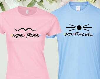 Mrs Ross Mr Rachel - Etsy UK