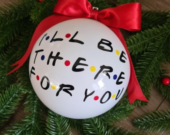 Friends  inspired baubles, Christmas baubles, Christmas ornament, Christmas Gift, Personalised, Friends Fan