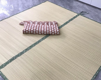 Premium Handmade Tatami Mat, Custom Sized Natural Grass Mat, Reed Mat, Sleeping Mat, Beach Mat, Rattan Mat Tea Room, Bed Room, Living Room