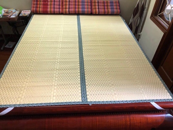 Premium Handmade Check Tatami Mat Custom Sized Grass Mat Reed