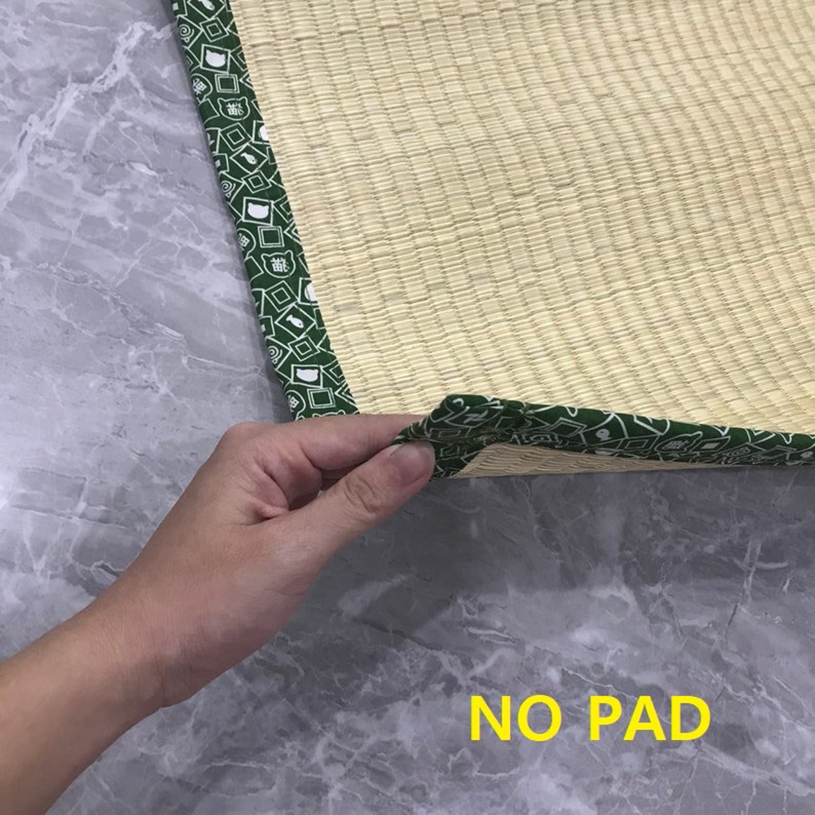 Ukuku Reed Mat Handmade Natural Grass Yoga Mat With Breathable Soft Padding, Tatami ...
