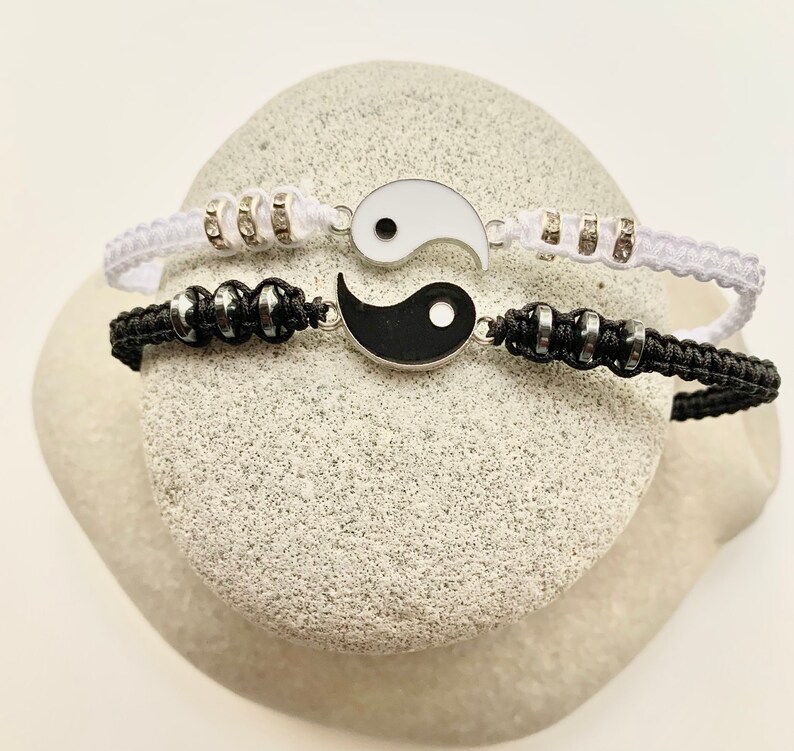 Yin Yang Braceletscouple Braceletsfriendship Etsy