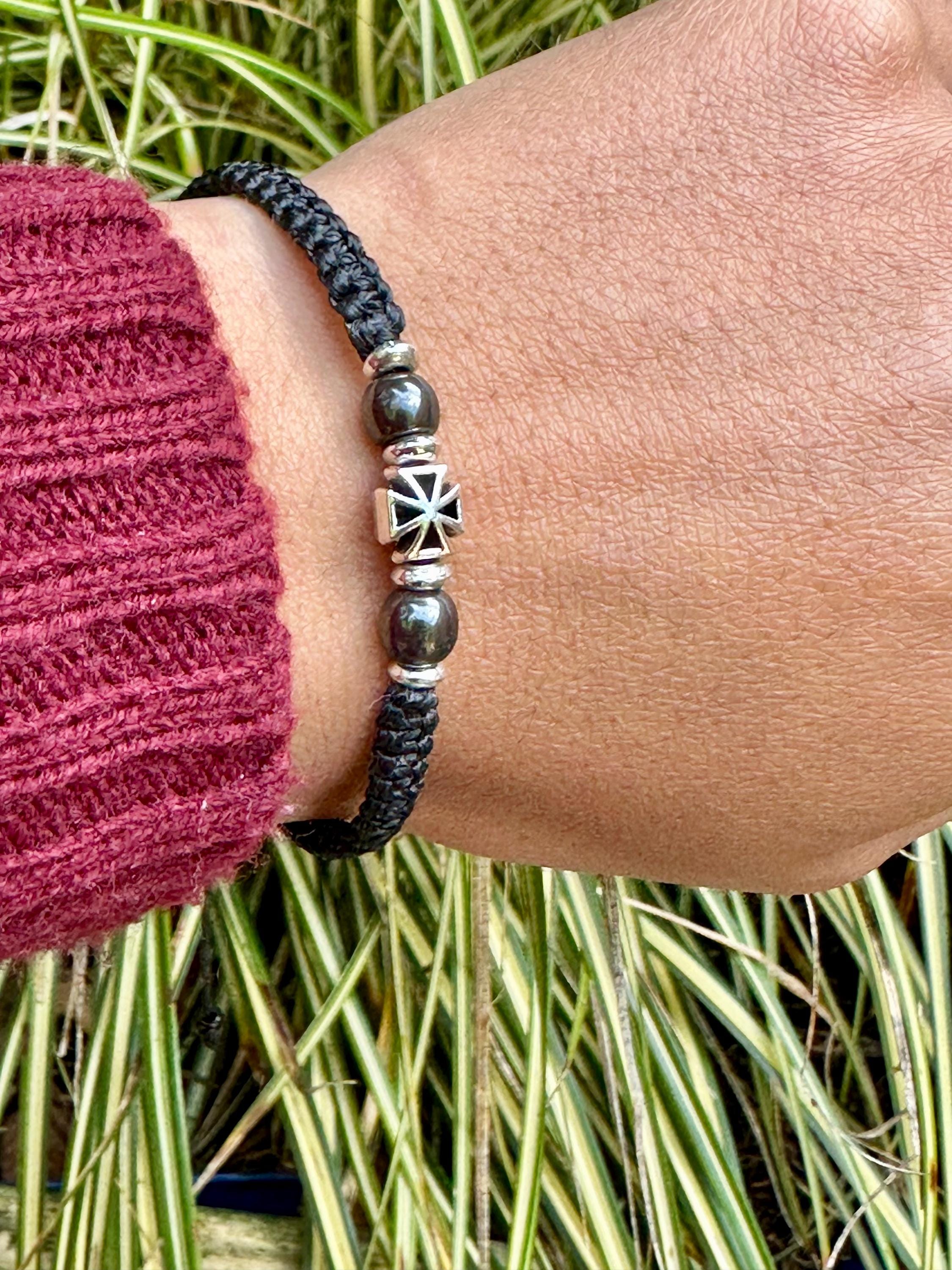 Dainty Iron Cross Bracelet-iron Cross Bracelet-adjustable-men's