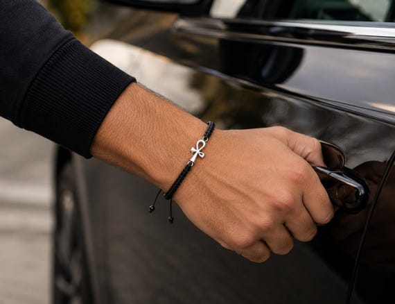 Buy Handmade Ankh Cross Bracelet, Egyptian Key of Life Symbol-the