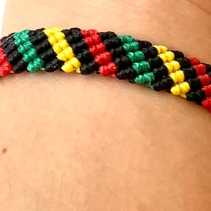 Reggae bracelet-Rasta bracelet- Friendship bracelet-Reggae colours-Jamaican style-Handmade bracelet