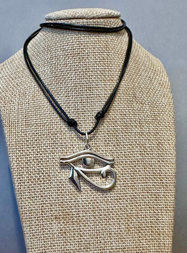 Eye of Horus-Eye of Ra-Egyptian Symbol-Protection Symbol-Good luck charm-Egyptian Eye of Horus-Bronze or Tibetan silver-Spiritual Amulet-Ra image 20