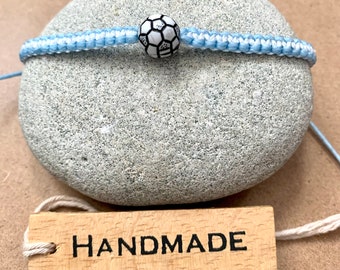 Handgemachtes Armband-WM-Argentinien Armband-Fußball Anhänger-Fußball Anhänger-Argentinien Flagge-Der Weltmeister