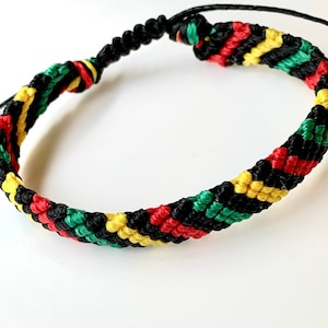 Reggae bracelet-Rasta bracelet- Friendship bracelet-Reggae colours-Jamaican style-Handmade bracelet
