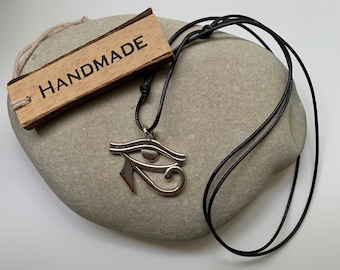 Handmade pendant-Eye of Horus-Eye of Ra-Egyptian Symbol-Protection Symbol-Good luck charm-Eye of Horus Pendant- Eye of Ra Necklace