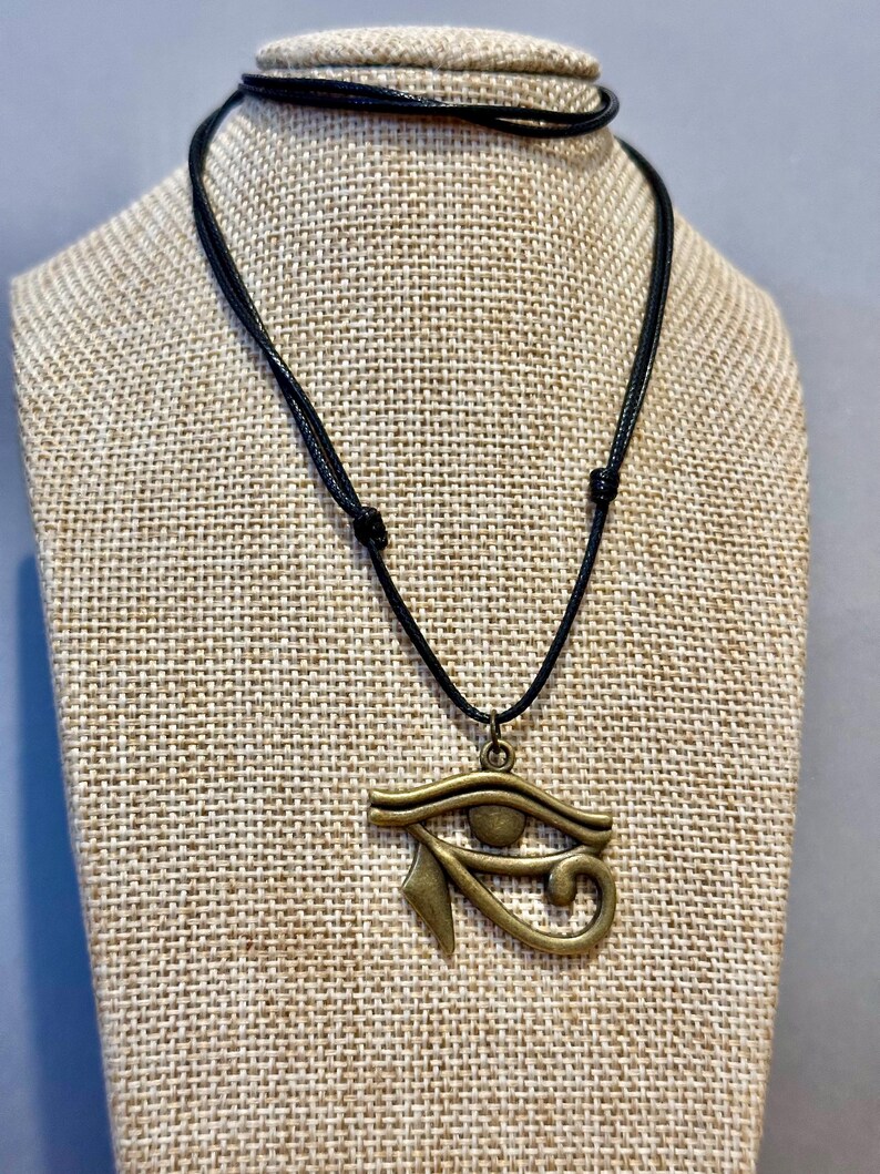 Eye of Horus-Eye of Ra-Egyptian Symbol-Protection Symbol-Good luck charm-Egyptian Eye of Horus-Bronze or Tibetan silver-Spiritual Amulet-Ra image 14