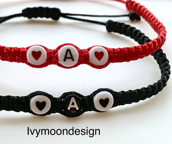 Friendship bracelets with best sale initials