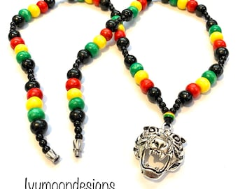 One Love Africa Map Necklace Rasta Design Wooden Africa Map - Etsy UK