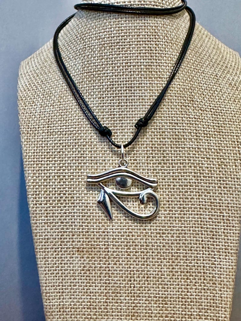 Eye of Horus-Eye of Ra-Egyptian Symbol-Protection Symbol-Good luck charm-Egyptian Eye of Horus-Bronze or Tibetan silver-Spiritual Amulet-Ra image 18