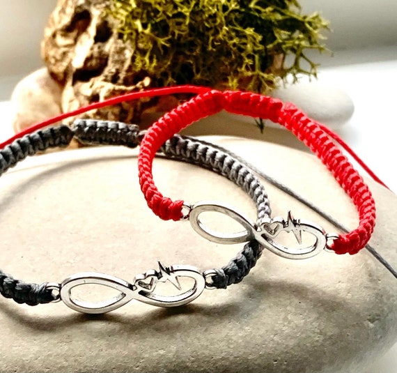 Infinity Couple bracelet friendship bracelet matching duo bracelet pack of  2 for men and women love bracelet