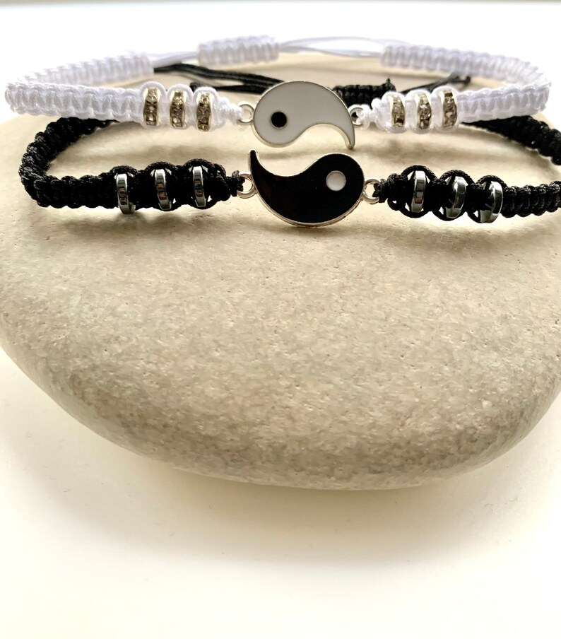Yin Yang Braceletscouple Braceletsfriendship Etsy