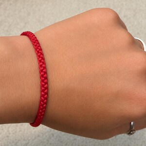 Bracelet fait main-Bracelet rouge-Ficelle rouge-Mauvais oeil-Bracelet porte-bonheur-Bracelet kabbale-Bracelet de l'amitié-Bracelet unisexe-Étanche