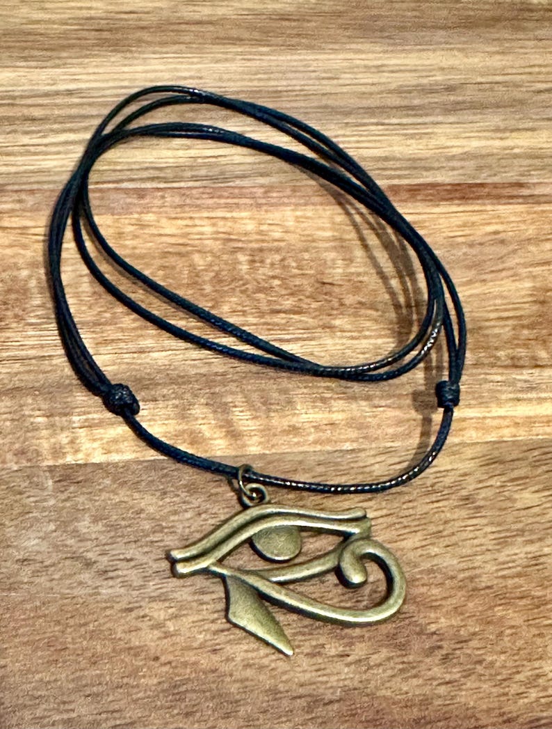 Eye of Horus-Eye of Ra-Egyptian Symbol-Protection Symbol-Good luck charm-Egyptian Eye of Horus-Bronze or Tibetan silver-Spiritual Amulet-Ra image 13