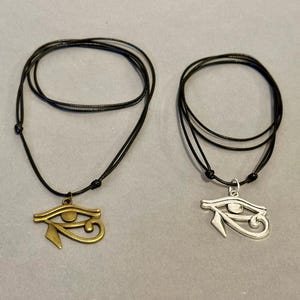 Eye of Horus-Eye of Ra-Egyptian Symbol-Protection Symbol-Good luck charm-Egyptian Eye of Horus-Bronze or Tibetan silver-Spiritual Amulet-Ra image 15