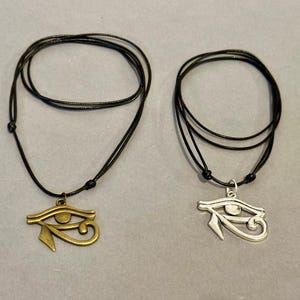 Eye of Horus-Eye of Ra-Egyptian Symbol-Protection Symbol-Good luck charm-Egyptian Eye of Horus-Bronze or Tibetan silver-Spiritual Amulet-Ra image 17