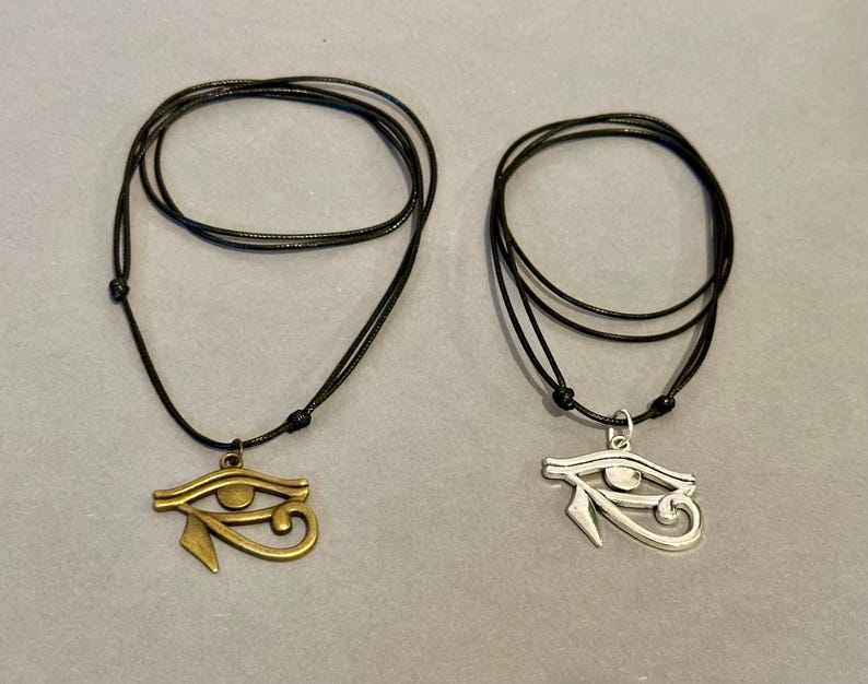 Eye of Horus-Eye of Ra-Egyptian Symbol-Protection Symbol-Good luck charm-Egyptian Eye of Horus-Bronze or Tibetan silver-Spiritual Amulet-Ra image 17