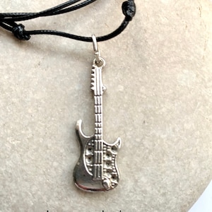 Electric guitar pendant-musical instrument-electric guitar necklace-Mens pendant-Girls pendant-Rock music