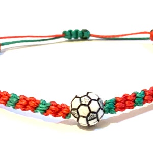 Soccer ball bracelet-Football bracelet-World Cup bracelet-Portugal flag-Belarus-Morocco flag-Football supporters-Football fans-Football-Uk