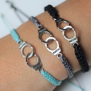 Hand Cuff Bracelet-Handmade bracelet-Couples Bracelet-Freedom Bracelet-Love Bracelet-partners bracelet-Friendship bracelet-Matching bracelet