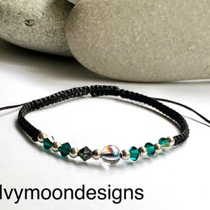 Handmade bracelet-Swarovski elements jewellery-925 sterling silver beads-Beaded bracelet-Bracelet for women-Ladies gift-Ladies bracelet