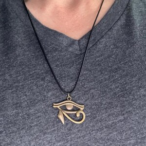Eye of Horus-Eye of Ra-Egyptian Symbol-Protection Symbol-Good luck charm-Egyptian Eye of Horus-Bronze or Tibetan silver-Spiritual Amulet-Ra image 11