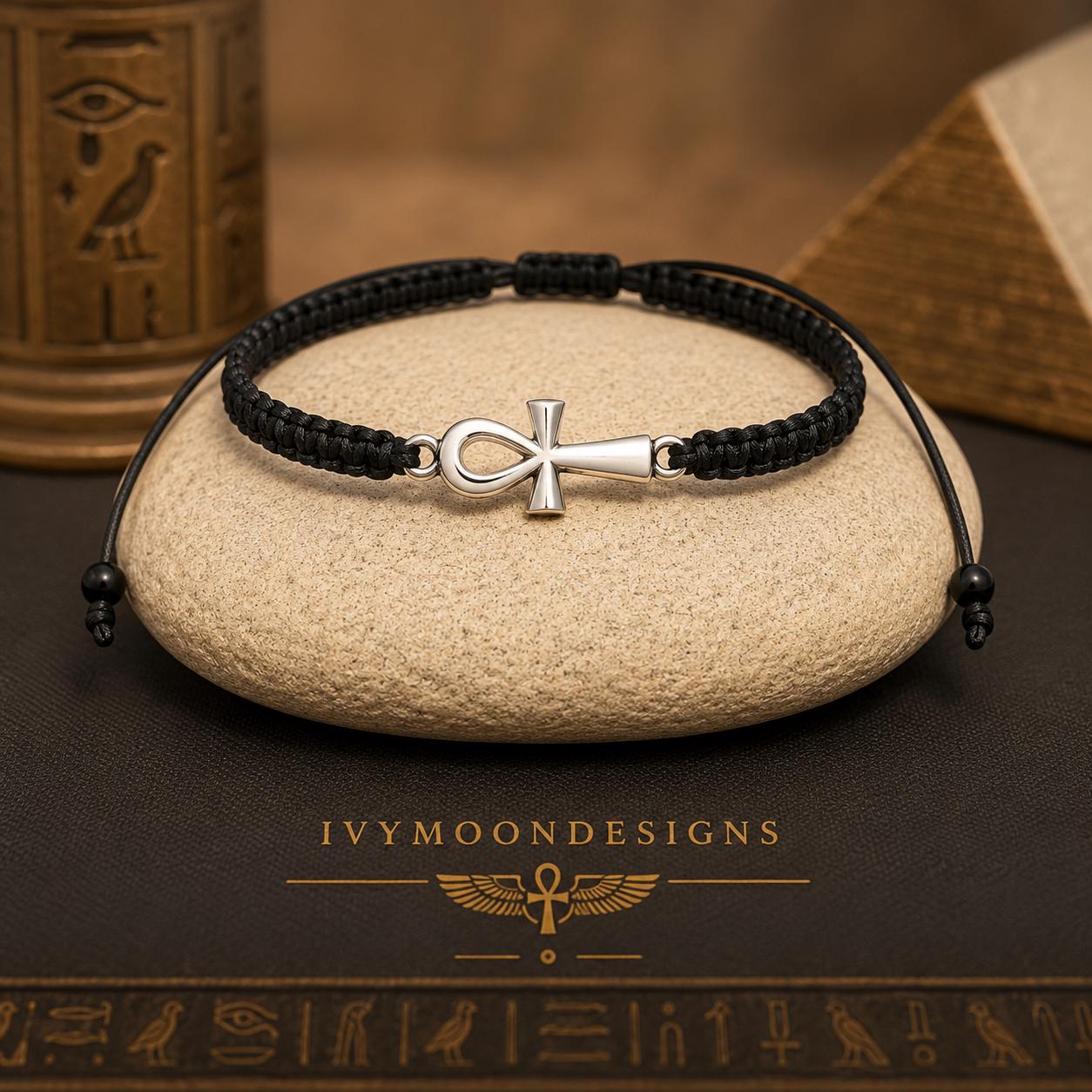 Buy Handmade Ankh Cross Bracelet, Egyptian Key of Life Symbol-the