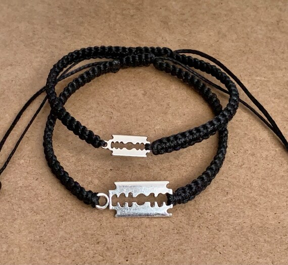 Razor Blade Bracelets-couple Bracelets-halloween Bracelets Razor Blade Bracelets-couple Bracelets-halloween Bracelets