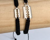 Razor Blade Bracelets-couple Bracelets-halloween Bracelets-emo