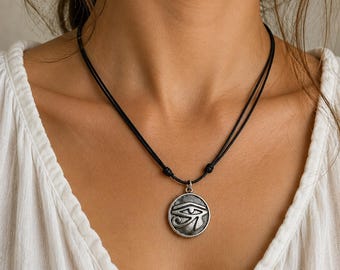 Eye of Horus necklace-Eye of Ra Pendant -Egyptian Symbol-Protection Symbol-Egyptian Amulet Pendant-Unisex Egyptian jewellery-Ancient Egypt