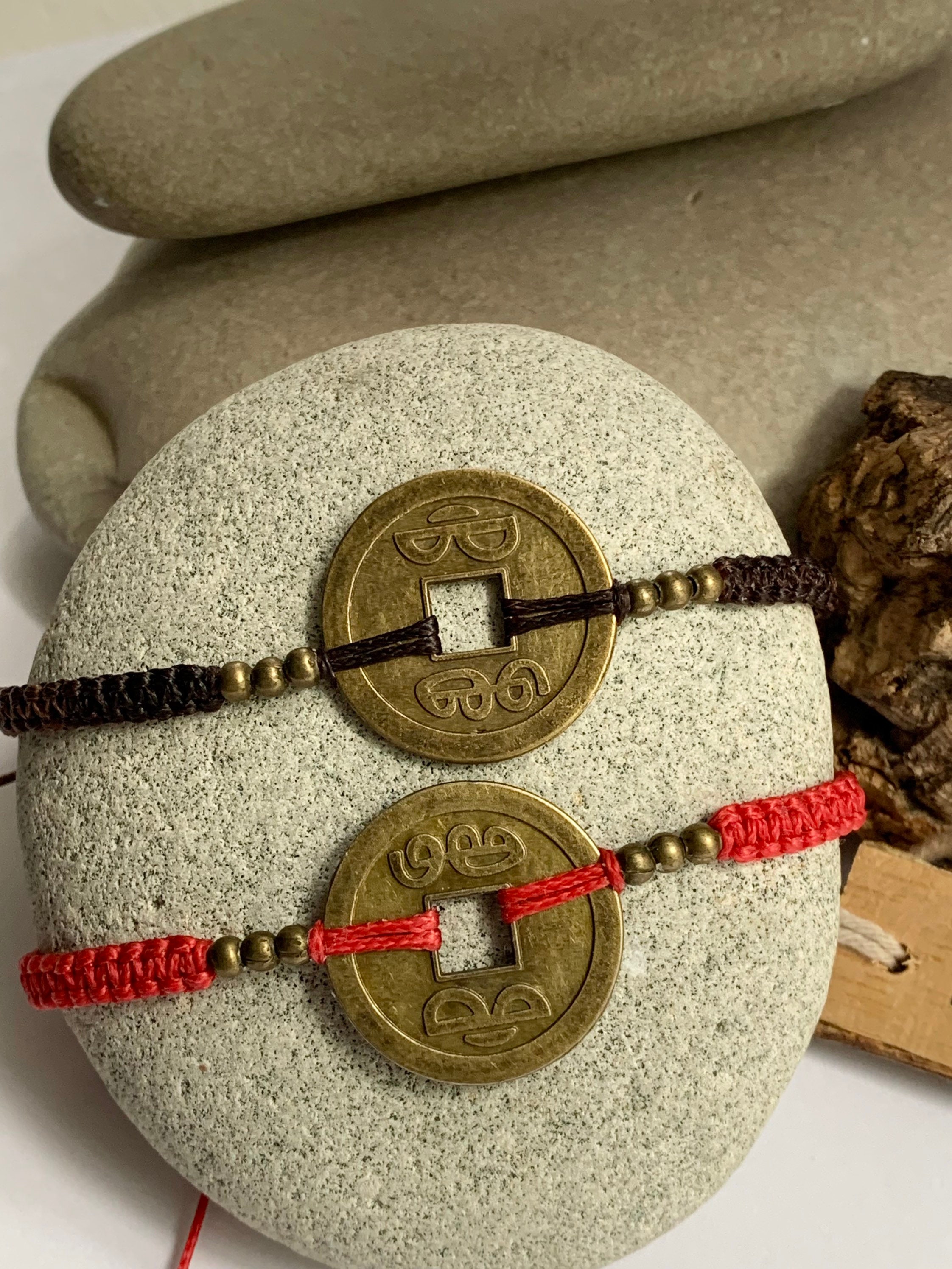 Feng shui store coin bracelet