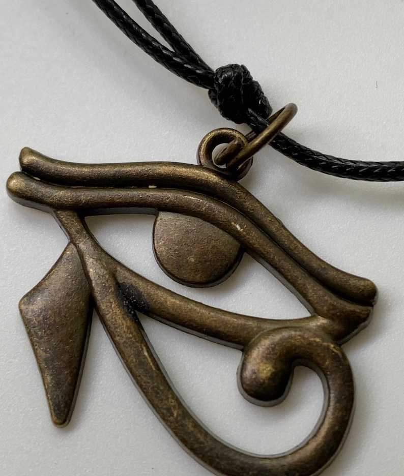 Handmade pendant-Eye of Horus-Eye of Ra-Egyptian Symbol-Protection Symbol-Good luck charm-Eye of Horus Pendant Eye of Ra Necklace image 8