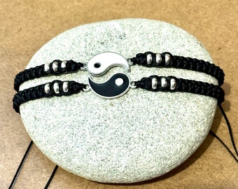 Yin Yang Bracelets couple Bracelets friendship Bracelets matching Bracelets Best Friends Bracelets 2 Pc Yin and Yang Bracelets life Balance Etsy UK
