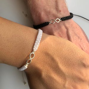 Tiny infinity charm bracelets- Infinity bracelets- Handmade bracelets-Couple bracelets-Friendship bracelets-Matching bracelets-BFF bracelets