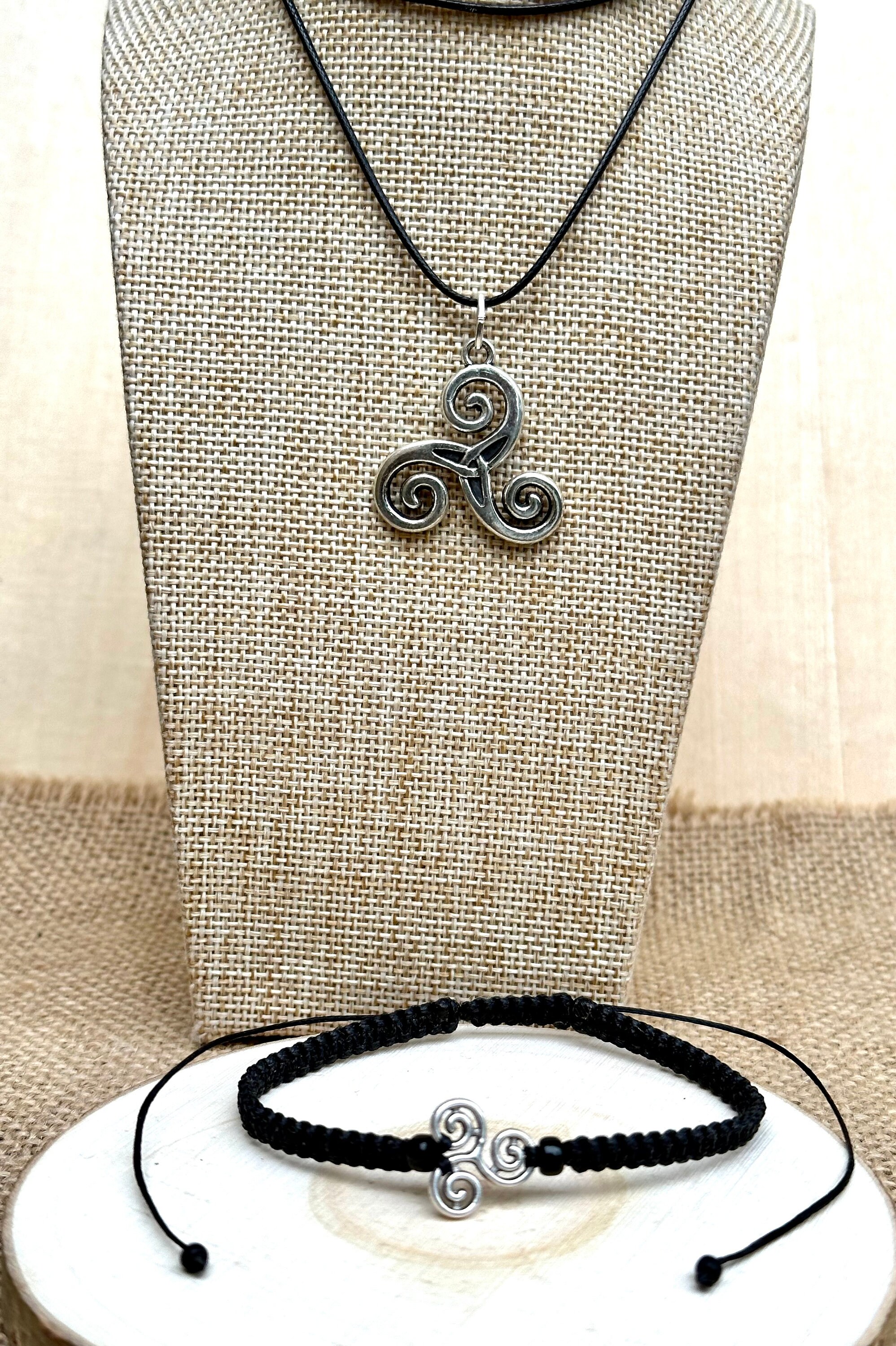 Générique Bracelet Ajustable Élégant En Corde Avec Pendentif