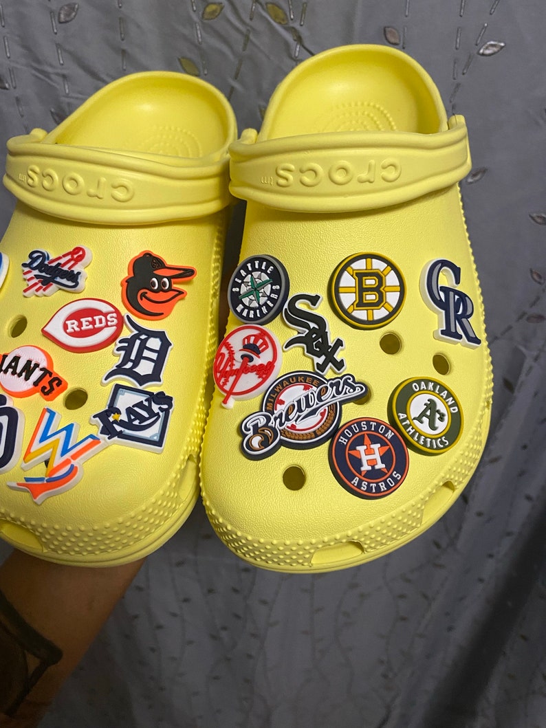 Croc Charms Baseball Teams Etsy