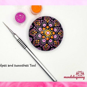 Dotting tool for swipes and swooshes, dotting tools, mandala stone, dot art painting, mandala design, painting stones, dot art painting