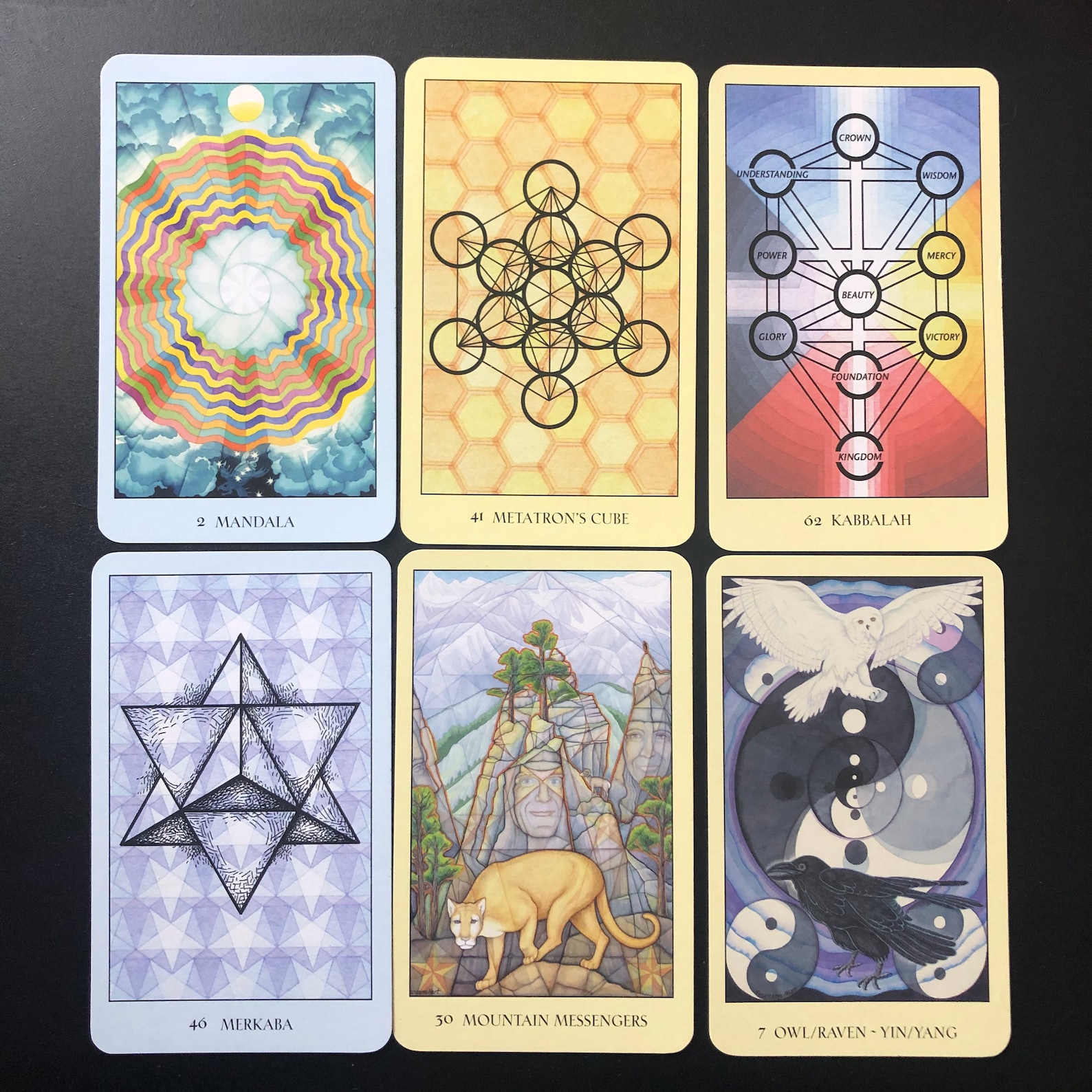 Sacred Geometry Oracle Deck Etsy
