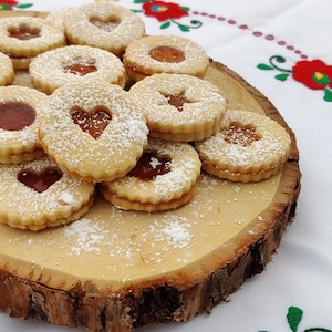 1 Pound Linzer Tart Cookies/ Handmade/  ( Hungarian)/Holiday/Mother's Day/Made to order