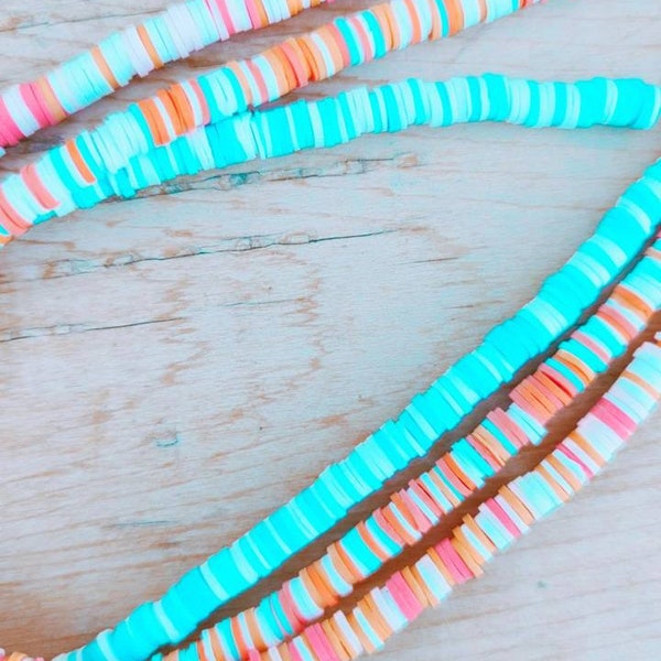 summertime necklaces | preppy summer affordable trendy viral clay beaded aesthetic necklace