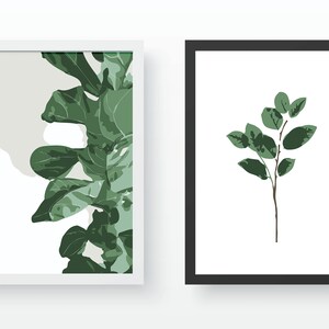 2 x  - Set of Botanical digital prints