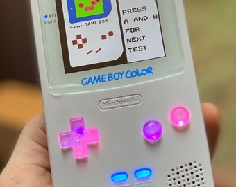 Gameboy Color-LED buttons mod-IPS Display mod-Custom Built-Fully Restored