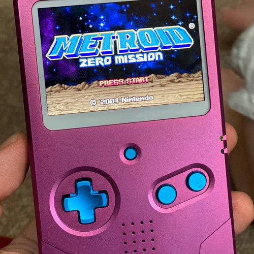 Gameboy Advance SP UNHINGED - IPS v2 Funnyplaying Mod-Fully restored-Custom aluminum Shell&Buttons