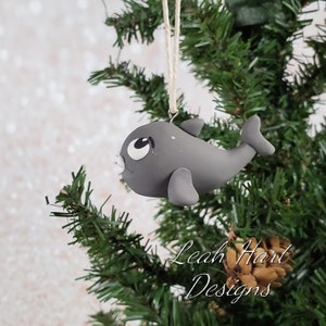 Fen Baby Shark Handmade Polymer Clay Christmas Ornament