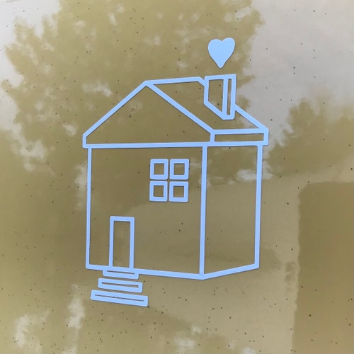 House of Love White Vinyl Car Decal Car Sticker Auto Etsy