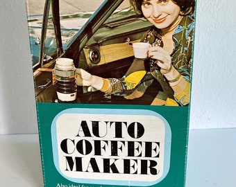 Car Coffee Maker / Kettle for Travel/ Vintage Car/ VW Bus/ Camping/ Boat/ Vintage 70s